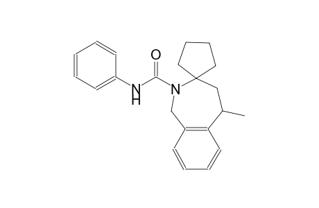 5-methyl-N-phenyl-4,5-dihydrospiro[benzo[c]azepine-3,1'-cyclopentane]-2(1H)-carboxamide