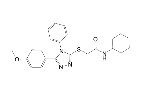 acetamide, N-cyclohexyl-2-[[5-(4-methoxyphenyl)-4-phenyl-4H-1,2,4-triazol-3-yl]thio]-