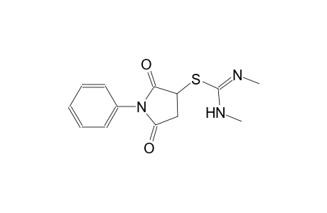 2,5-dioxo-1-phenyl-3-pyrrolidinyl N-methyl-N'-[(E)-methyl]imidothiocarbamate