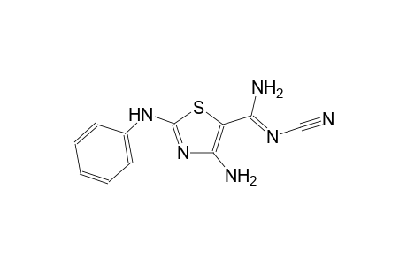 5-thiazolecarboximidamide, 4-amino-N'-cyano-2-(phenylamino)-