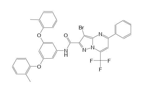 N-[3,5-bis(2-methylphenoxy)phenyl]-3-bromo-5-phenyl-7-(trifluoromethyl)pyrazolo[1,5-a]pyrimidine-2-carboxamide