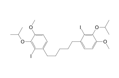 Benzene, 1,1'-(1,5-pentanediyl)bis[2-iodo-4-methoxy-5-(1-methylethoxy)-
