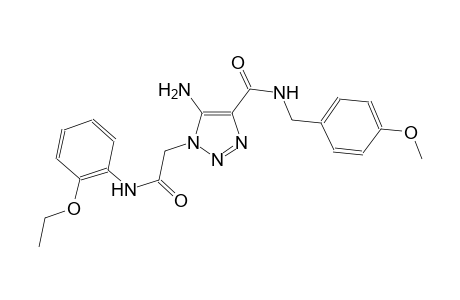 5-amino-1-[2-(2-ethoxyanilino)-2-oxoethyl]-N-(4-methoxybenzyl)-1H-1,2,3-triazole-4-carboxamide
