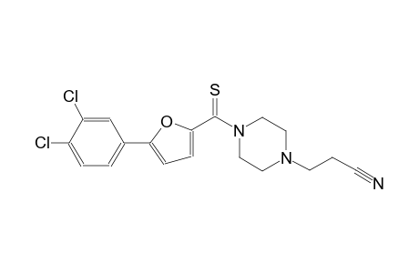 3-(4-{[5-(3,4-dichlorophenyl)-2-furyl]carbothioyl}-1-piperazinyl)propanenitrile