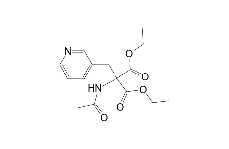 Propanedioic acid, (acetylamino)(3-pyridinylmethyl)-, diethyl ester