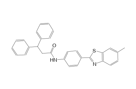 N-[4-(6-methyl-1,3-benzothiazol-2-yl)phenyl]-3,3-diphenylpropanamide