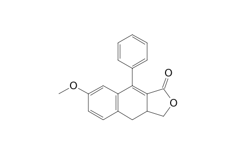 Naphtho[2,3-c]furan-1(3H)-one, 3a,4-dihydro-7-methoxy-9-phenyl-, (.+-.)-