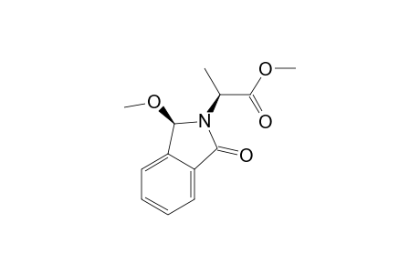 Methyl (2S,3'R)-2-(2,3-dihydro-3-methoxy-1-oxo-1H-isoindol-2-yl)-propanoate