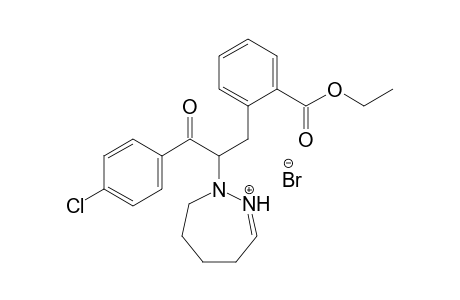 2-[(4-Chlorobenzoyl)(2-ethoxycarbonylbenzyl)methyl]-5,6-dihydro-4H-diazepinium bromide