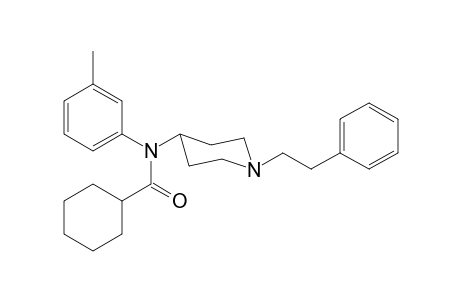 N-3-Methylphenyl-N-[1-(2-phenylethyl)piperidin-4-yl]cyclohexanecarboxamide