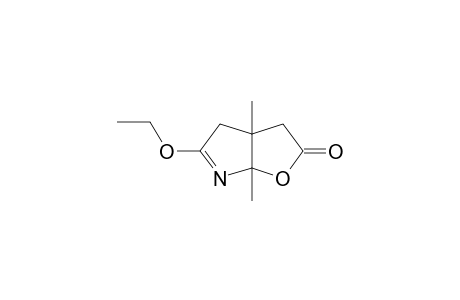 5-Ethoxy-3a,6a-dimethyl-3,3a,4,6a-tetrahydro-furo[2,3-b]pyrrol-2-one