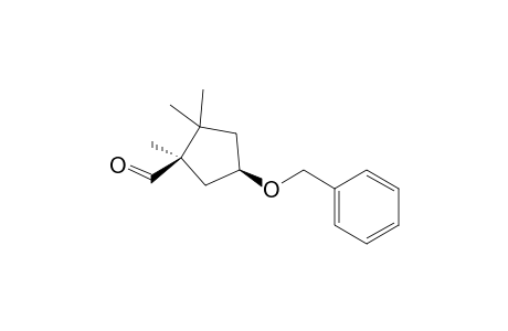 (1R,4R)-1,2,2-trimethyl-4-phenylmethoxy-1-cyclopentanecarboxaldehyde