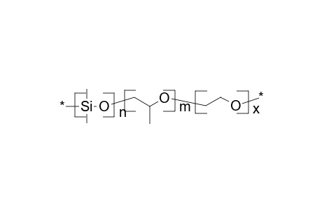 Poly(oxyethylene-co-oxypropylene-co-dimethylsiloxane)