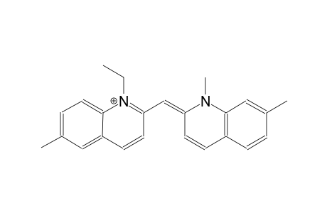 quinolinium, 2-[(E)-(1,7-dimethyl-2(1H)-quinolinylidene)methyl]-1-ethyl-6-methyl-