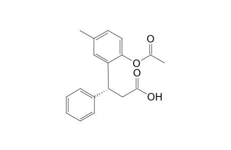 (R)-3-(2-Acetoxy-5-methyl-phenyl)-3-phenyl-propionic acid