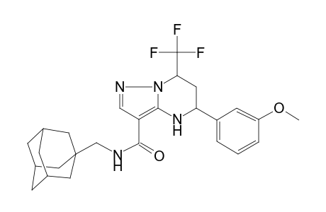 Pyrazolo[1,5-a]pyrimidine-3-carboxamide, 4,5,6,7-tetrahydro-5-(3-methoxyphenyl)-N-(tricyclo[3.3.1.1(3,7)]dec-1-ylmethyl)-7-(trifluoromethyl)-