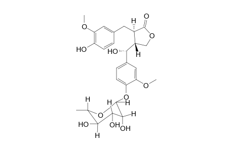 allo-Hydroxymatairesinol-4-O-.alpha.-L-rhamnoside