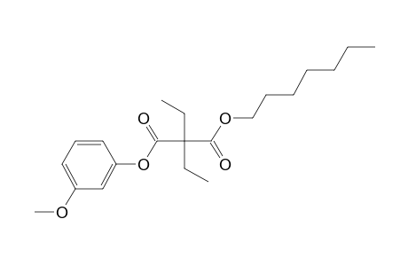 Diethylmalonic acid, heptyl 3-methoxyphenyl ester