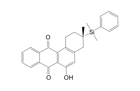 3-(Dimethylphenysilanyl)-6-hydroxy-3-methyl-1,2,3,4-tetrahydrobenz[a]anthracene-7,12-dione