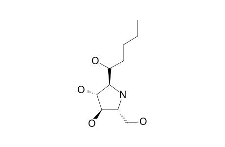 6-C-BUTYL-2R,5R-BIS-(HYDORXYMETHYL)-3R,4R-DIHYDROXYPYRROLIDINE;6-C-BUTYL-DMDP