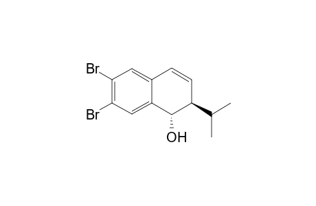 (1S*,2R*)-6,7-Dibromo-2-isopropyl-1,2-dihydronaphthalen-1-ol