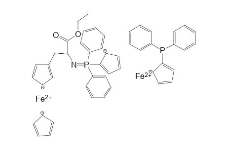 iron(II) 2-(N-(1-(cyclopenta-1,4-dien-3-ide-1-yl)-3-ethoxy-3-oxoprop-1-en-2-yl)-P,P-diphenylphosphorimidoyl)cyclopenta-2,4-dien-1-ide 2-(diphenylphosphaneyl)cyclopenta-2,4-dien-1-ide cyclopenta-2,4-dien-1-ide