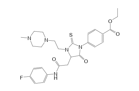 benzoic acid, 4-[4-[2-[(4-fluorophenyl)amino]-2-oxoethyl]-3-[2-(4-methyl-1-piperazinyl)ethyl]-5-oxo-2-thioxo-1-imidazolidinyl]-, ethyl ester