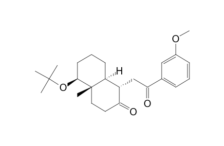 2(1H)-Naphthalenone, 5-(1,1-dimethylethoxy)octahydro-1-[2-(3-methoxyphenyl)-2-oxoethyl]-4a -methyl-, [1S-(1.alpha.,4a.beta.,5.beta.,8a.alpha.)]-