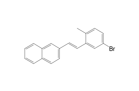 2-[(E)-2-(5-bromo-2-methylphenyl)ethenyl]naphthalene