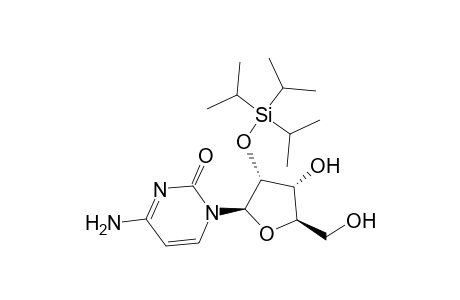 4-Amino-1-[(2R,3R,4R,5R)-4-hydroxy-5-(hydroxymethyl)-3-tri(propan-2-yl)silyloxy-2-oxolanyl]-2-pyrimidinone