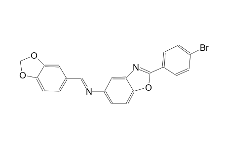 5-benzoxazolamine, N-[(E)-1,3-benzodioxol-5-ylmethylidene]-2-(4-bromophenyl)-