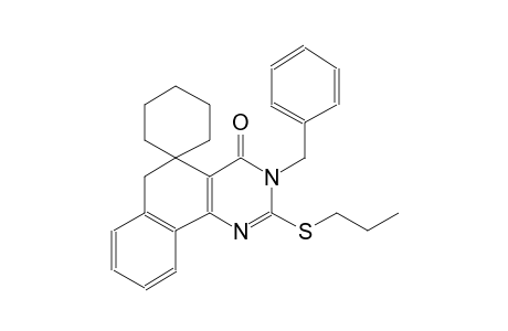 3-benzyl-2-(propylthio)-3H-spiro[benzo[h]quinazoline-5,1'-cyclohexan]-4(6H)-one