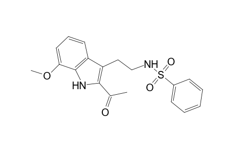2-Acetyl-3-(2-benzenesulphonamido)ethyl-7-methoxyindole