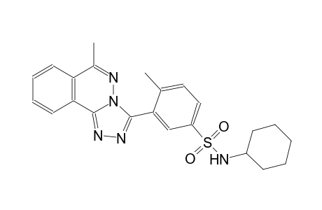 N-cyclohexyl-4-methyl-3-(6-methyl[1,2,4]triazolo[3,4-a]phthalazin-3-yl)benzenesulfonamide