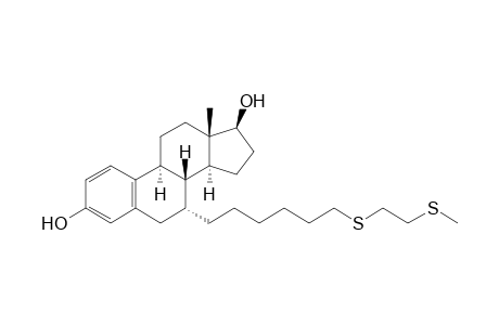 (7R,8R,9S,13S,14S,17S)-13-methyl-7-[6-(2-methylsulfanylethylsulfanyl)hexyl]-6,7,8,9,11,12,14,15,16,17-decahydrocyclopenta[a]phenanthrene-3,17-diol