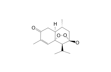 (-)-(5S*,6S*,7S*,9R*,10S*)-7-HYDROXY-5,7-EPIDIOXY-CADINAN-3-ENE-2-ONE