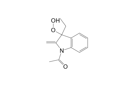 1-(3-Ethyl-3-hydroperoxy-2-methylene-1-indolyl)ethanone
