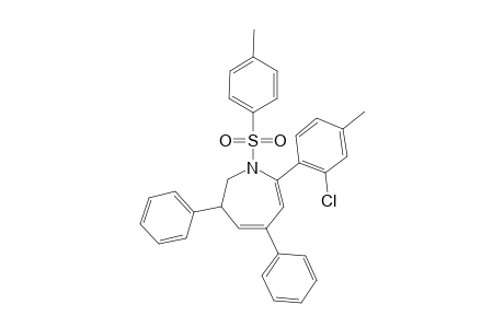 7-(2-Chloro-4-methylphenyl)-3,5-diphenyl-1-tosyl-2,3-dihydro-1H-azepine