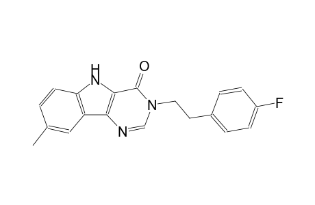 3-[2-(4-fluorophenyl)ethyl]-8-methyl-3,5-dihydro-4H-pyrimido[5,4-b]indol-4-one