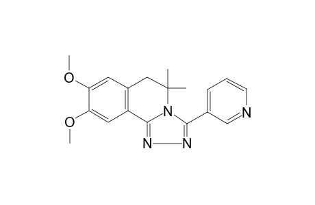 8,9-Dimethoxy-5,5-dimethyl-3-(3-pyridinyl)-6H-[1,2,4]triazolo[3,4-a]isoquinoline