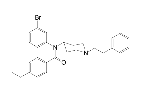 N-(3-Bromophenyl)-4-ethyl-N-[1-(2-phenylethyl)piperidin-4-yl]benzamide