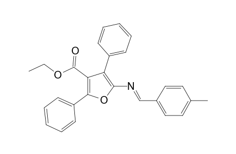 5-[(E)-(4-methylbenzylidene)amino]-2,4-diphenyl-furan-3-carboxylic acid ethyl ester