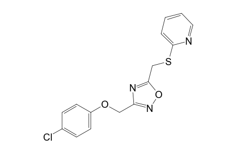 3-[(p-chlorophenoxy)methyl]-5-{[(2-pyridyl)thio]methyl}-1,2,4-oxadiazole