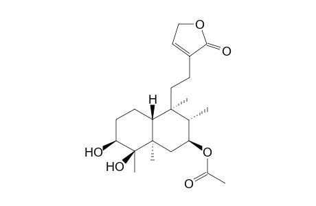 [(2S,3S,4R,4aR,7S,8R,8aR)-7,8-dihydroxy-3,4,8,8a-tetramethyl-4-[2-(5-oxo-2H-furan-4-yl)ethyl]decalin-2-yl] acetate