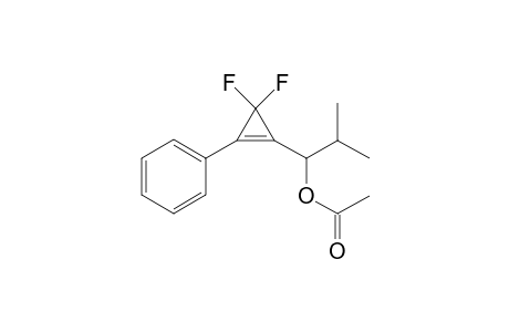 1-(3,3-difluoro-2-phenylcycloprop-1-enyl)-2-methylpropyl acetate