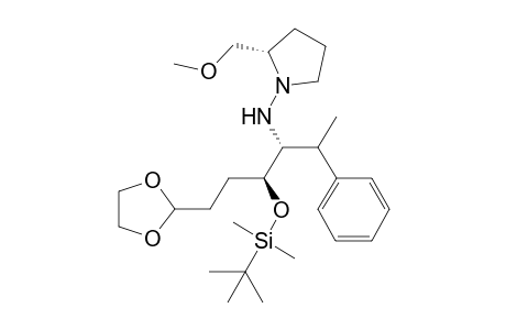 (1R,2S,2S)-(-)-N-{1-[2-(tert-Butyldimethylsiloxy)-4-[1,3]dioxolan-2-ylphenylethylbutyl]}-N-(2-methoxymethylpyrrolidin-1-yl)amine