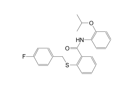 2-(4-Fluoro-benzylsulfanyl)-N-(2-isopropoxy-phenyl)-benzamide