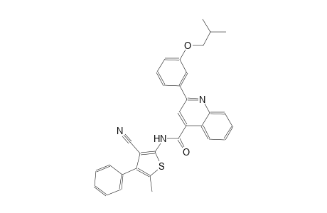 N-(3-cyano-5-methyl-4-phenyl-2-thienyl)-2-(3-isobutoxyphenyl)-4-quinolinecarboxamide