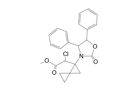 Methyl 2-chloro-2-[1'-(2"-oxo-4",5"-diphenyl-3"-oxazolidinyl)spiropentyl]acetate