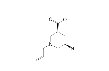 (+/-)-(3-BETA,5-BETA)-3-AMINO-5-(METHOXYCARBONYL)-1-(2-PROPENYL)-PIPERIDINE
